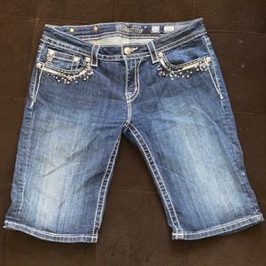 Miss Me jean shorts with bling . Size 31